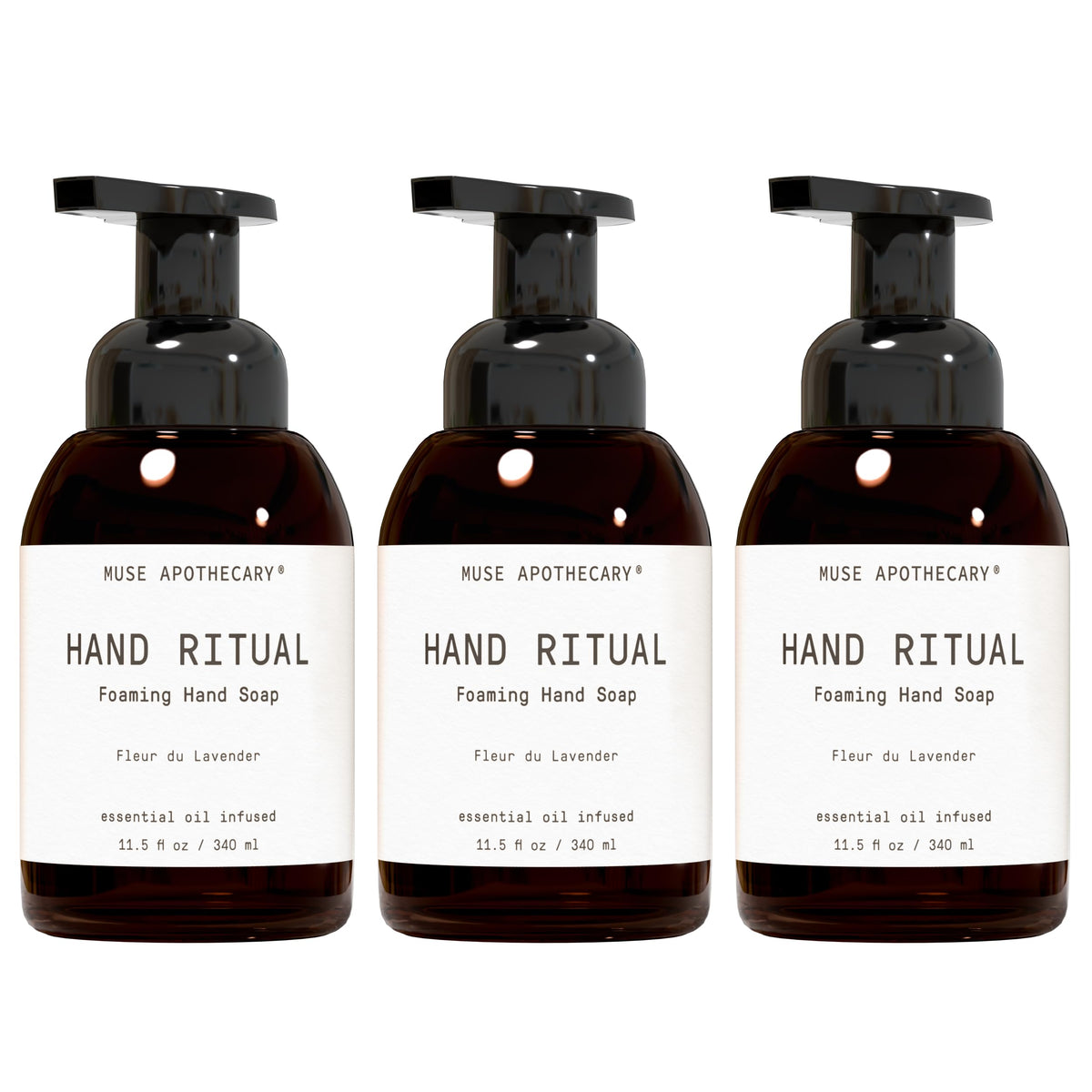 Muse Apothecary Hand Ritual - Aromatic and Nourishing Hand Soap, Infused with Natural Aromatherapy Essential Oils - USDA Certified Biobased - 16 oz, Aloe + Eucalyptus + Lavender, 2 Pack