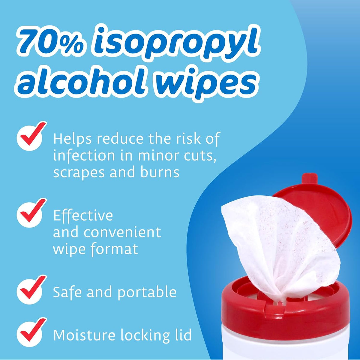 The Pharma-C Company - 70% Isopropyl Alcohol Wipes [6 pack]