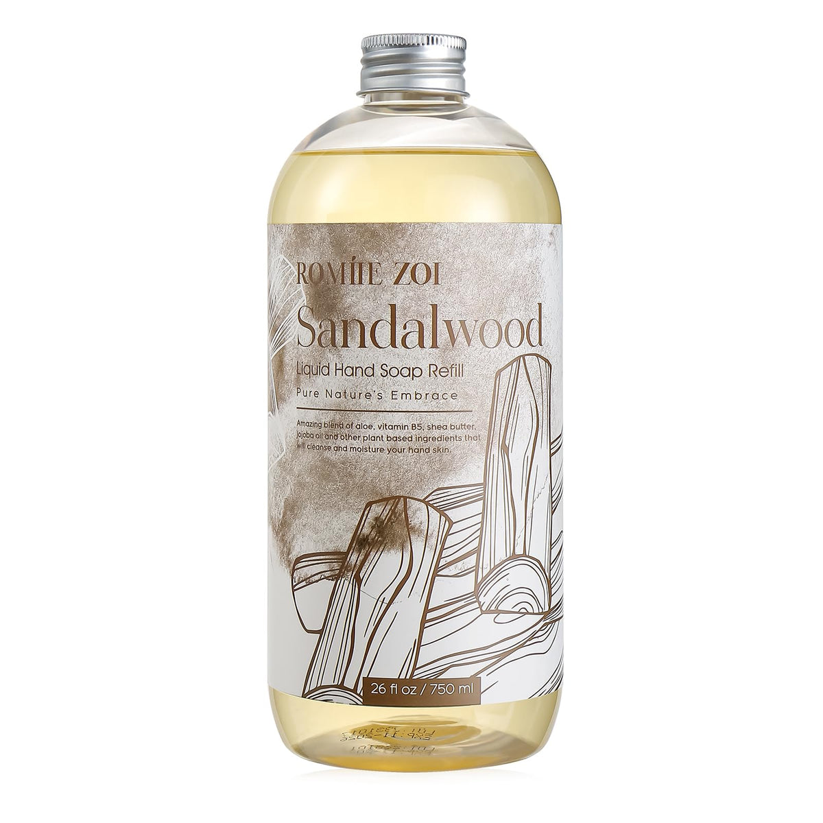ROMIIE ZOI Liquid Hand Soap Refill, Eucalyptus Mint, 26 Fl Oz, 3-Pack