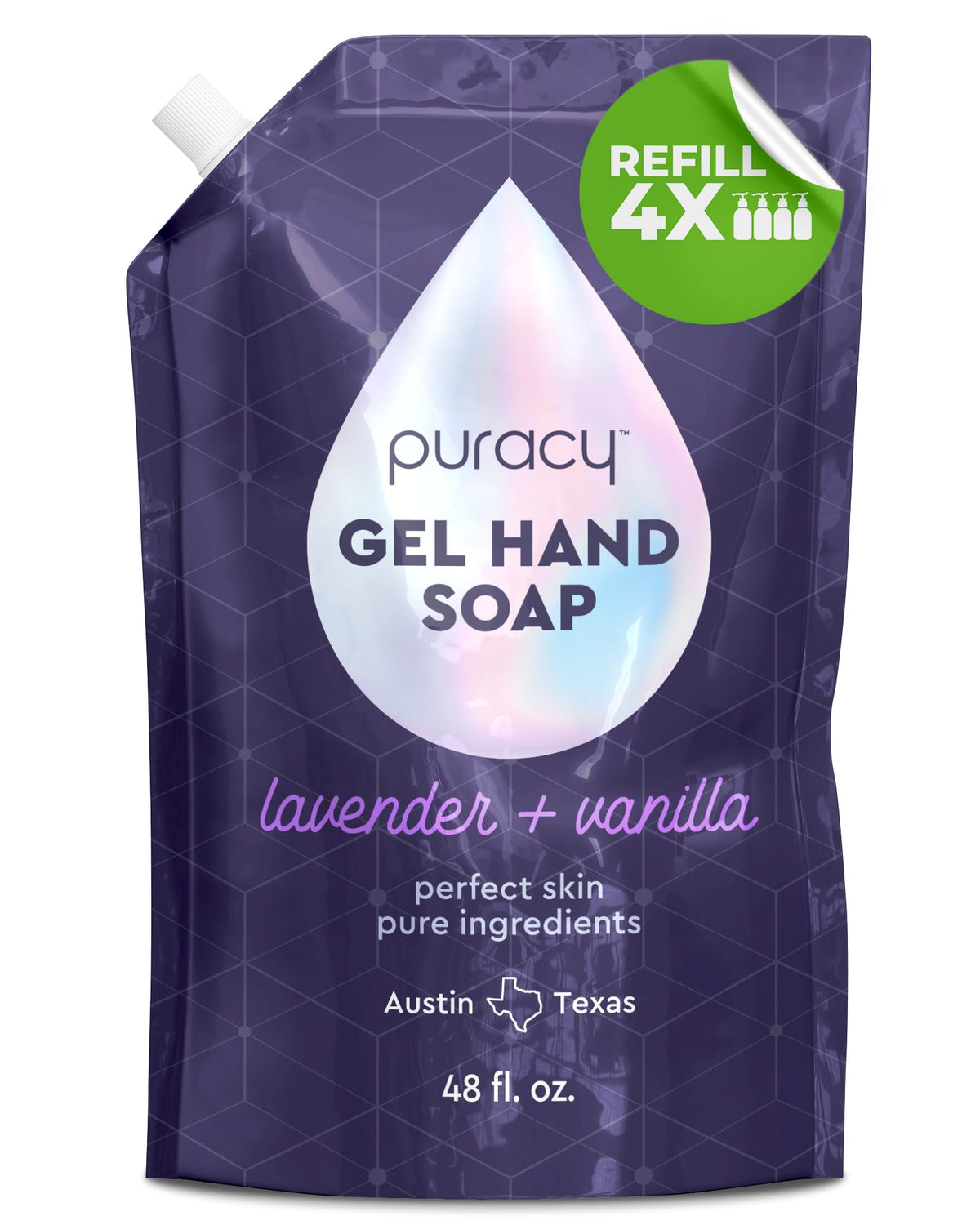 Puracy Organic Hand Soap, For the Professional Hand Washers We've All Become, Moisturizing Natural Gel Hand Wash Soap, Liquid Hand Soap Refills for Soft Skin (12 fl.oz, Lavender & Vanilla) 2-Pack