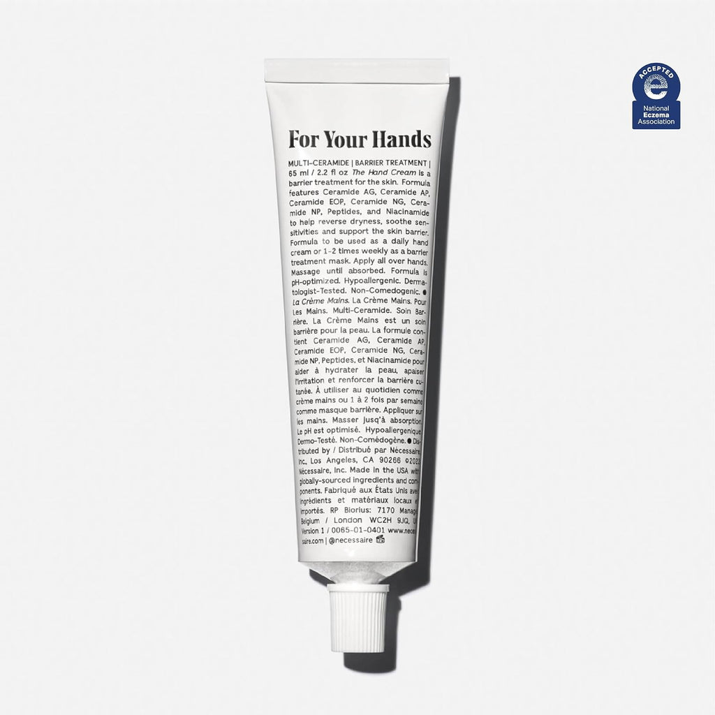 The Hand Cream. Fragrance-Free Hand Lotion with 5 Ceramides & Peptides