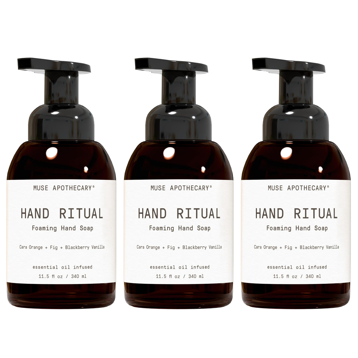 Muse Apothecary Hand Ritual - Aromatic and Nourishing Hand Soap, Infused with Natural Aromatherapy Essential Oils - USDA Certified Biobased - 16 oz, Aloe + Eucalyptus + Lavender, 2 Pack