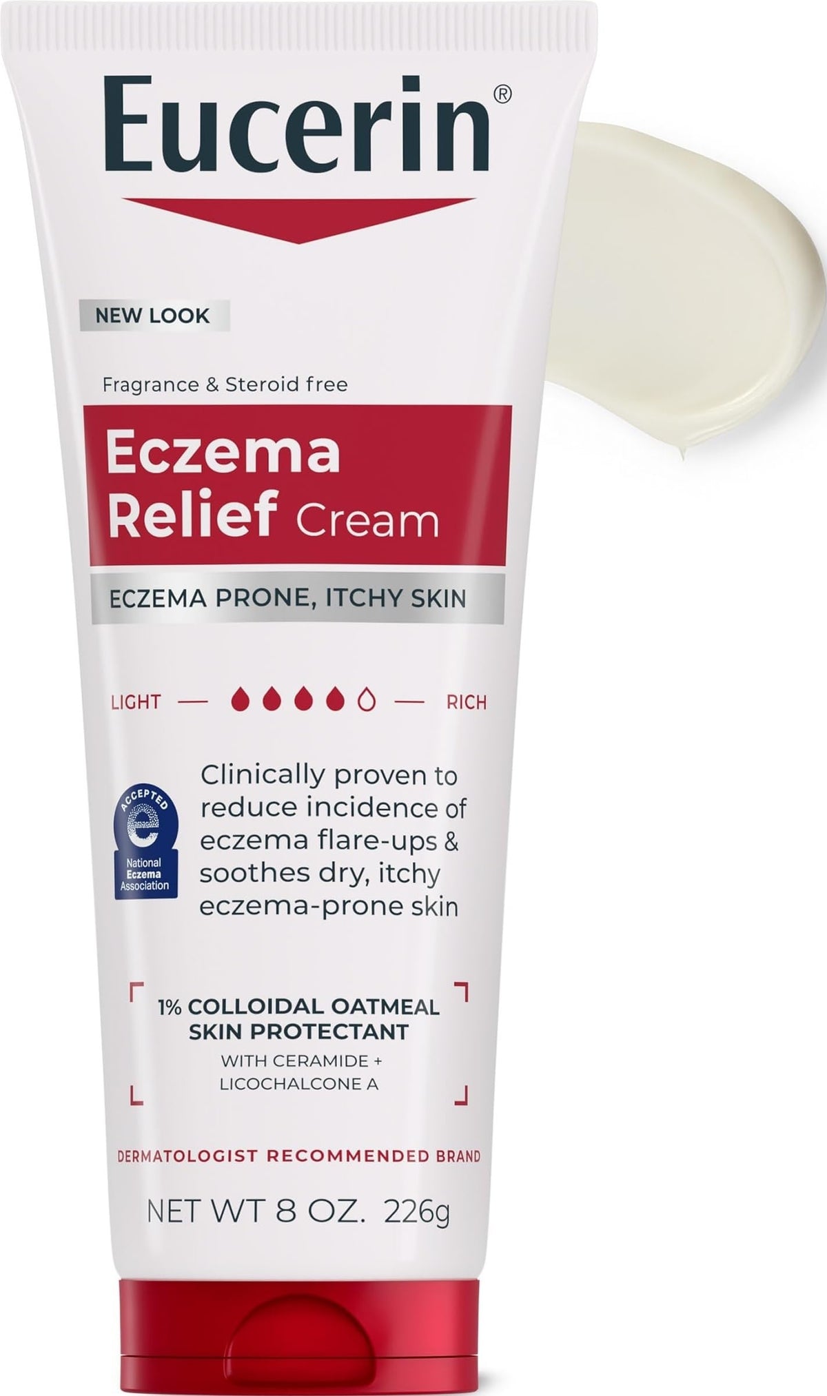 Eucerin Eczema Relief Body Cream with Colloidal Oatmeal, 8 OZ