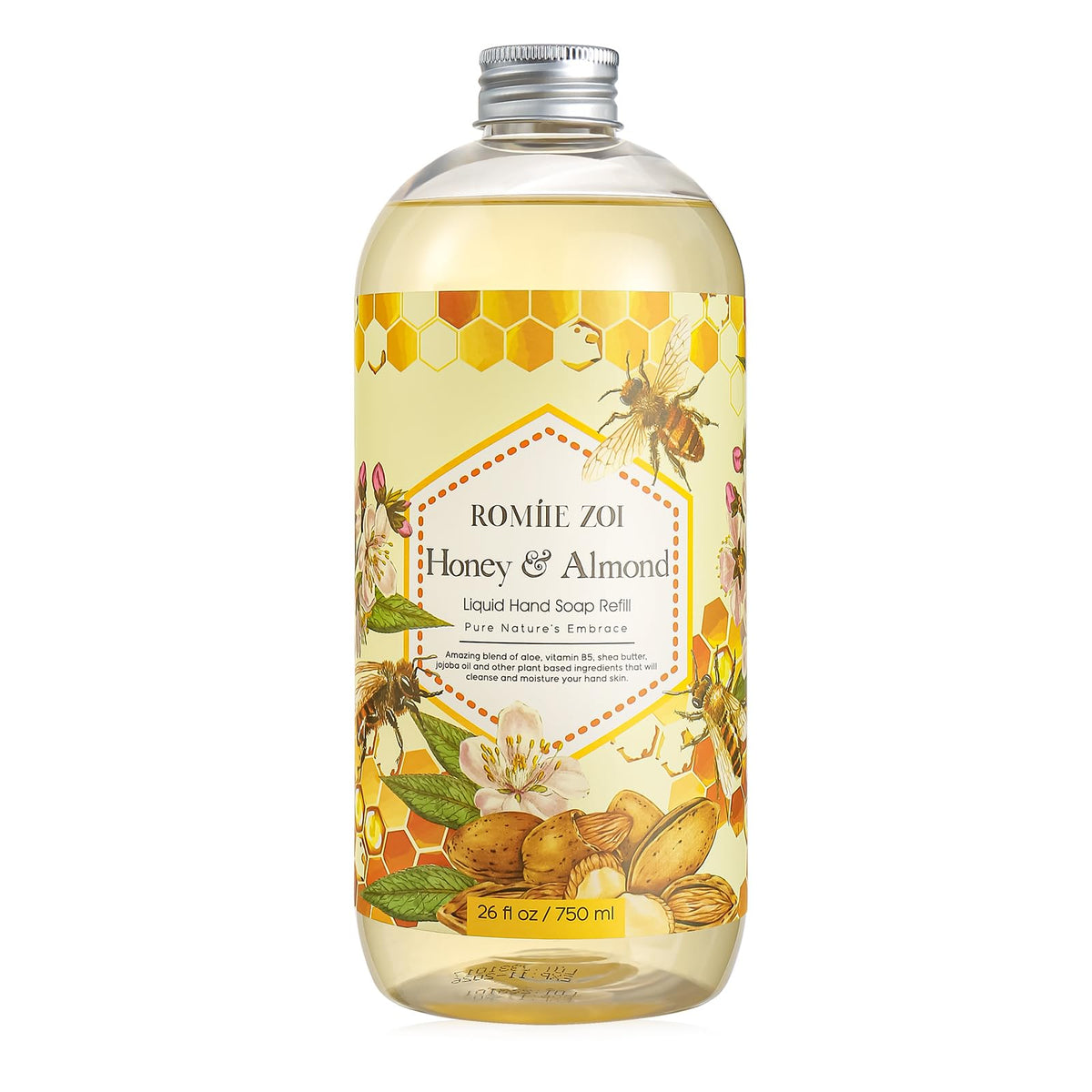 ROMIIE ZOI Liquid Hand Soap Refill, Eucalyptus Mint, 26 Fl Oz, 3-Pack