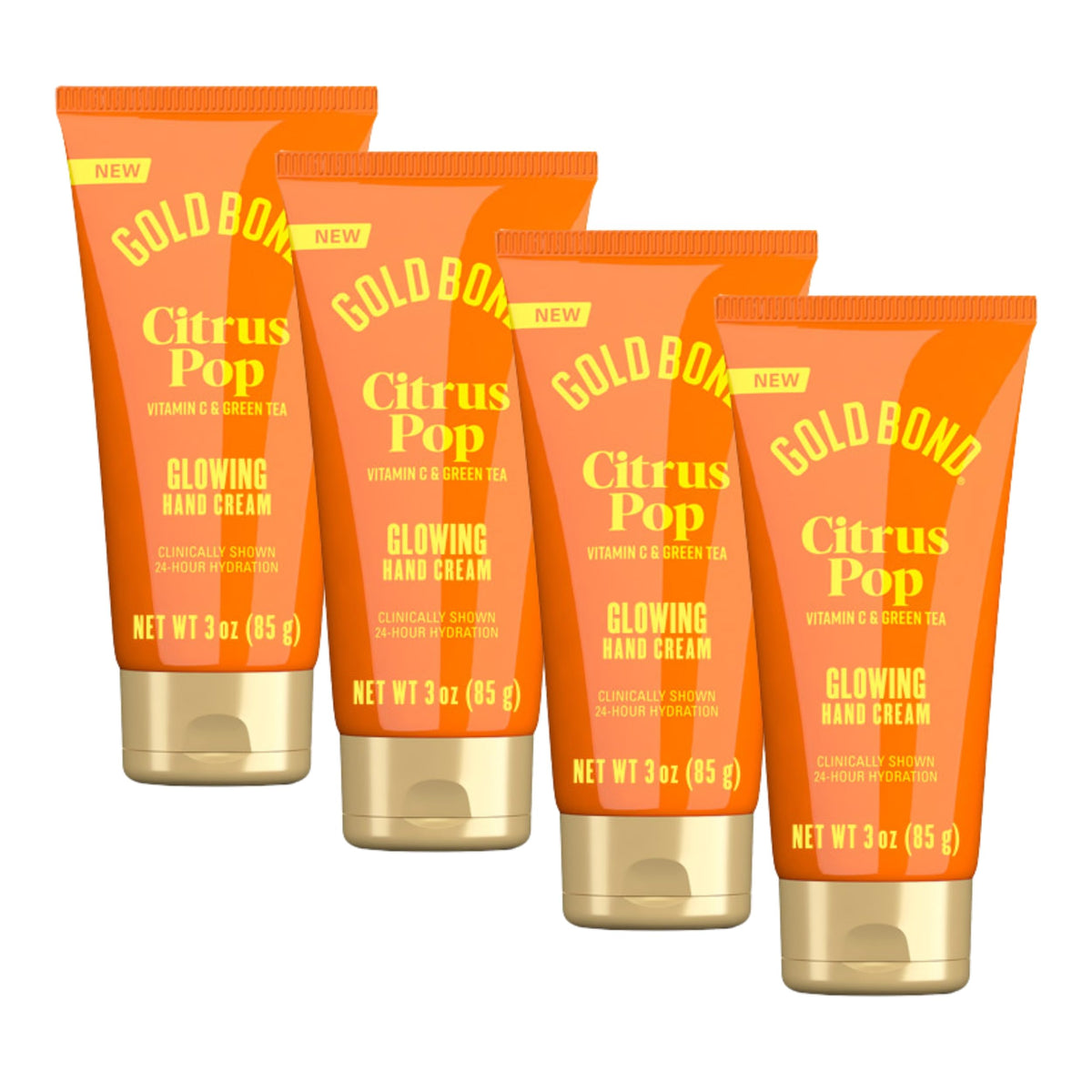 Gold Bond Scented Hand Cream Set, Everyday Hand Cream to Hydrate the Skin, Assorted Scents, 3 oz, 4 pk