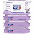 MagiCare 75% Large Alcohol Wipes, Lavender Scented Hand Sanitizer Wipes