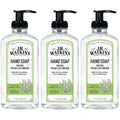 J.R. Watkins Gel Hand Soap Dispenser 3 Pack, Grapefruit, 11 fl oz