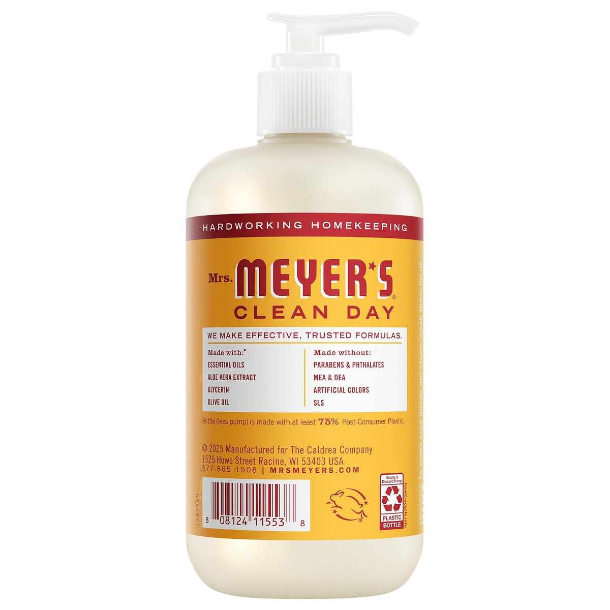 MRS. MEYER'S CLEAN DAY Liquid Hand Soap, Clementine, 12.5 fl oz, 3 Pack