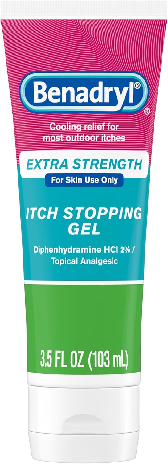 Benadryl Itch Relief Gel Extra Strength, 2% Diphenhydramine HCl, 3.5 fl. Oz