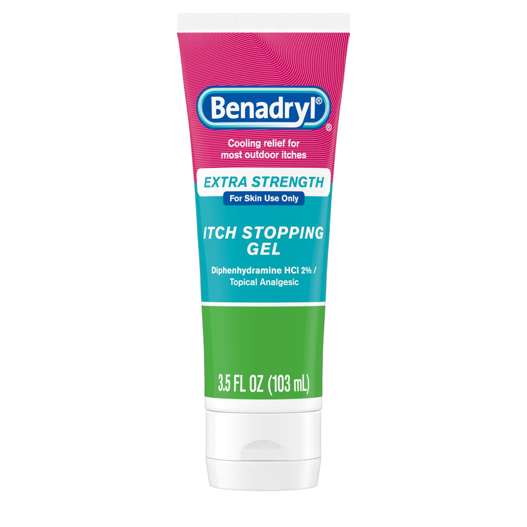 Benadryl Itch Relief Gel Extra Strength, 2% Diphenhydramine HCl, 3.5 fl. Oz