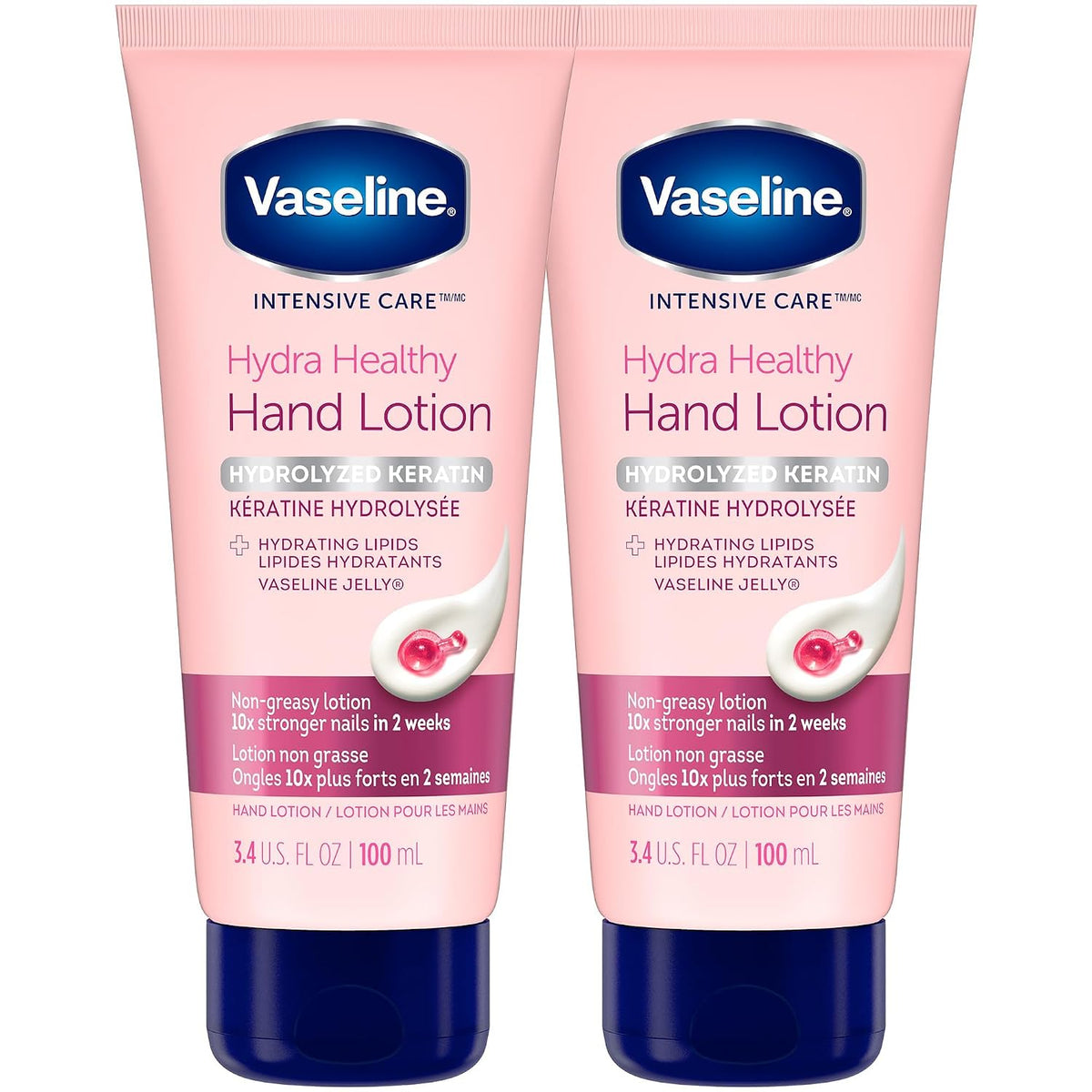 Vaseline healthy hands and stronger nails cream with keratin 75 ml