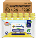 Restaurant & Institutional Table Cleaning Wipes – Multi-Purpose, No-Rinse, Streak-Free – 50 Count Pack, Case of 24 (1,200 Wipes Total)