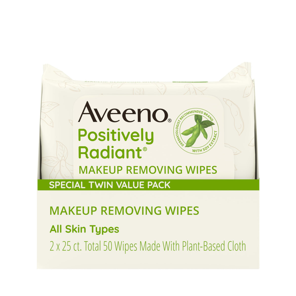 Aveeno Calm + Restore Unscented Makeup Remover Wipes, Fragrance-Free, 25 Ct