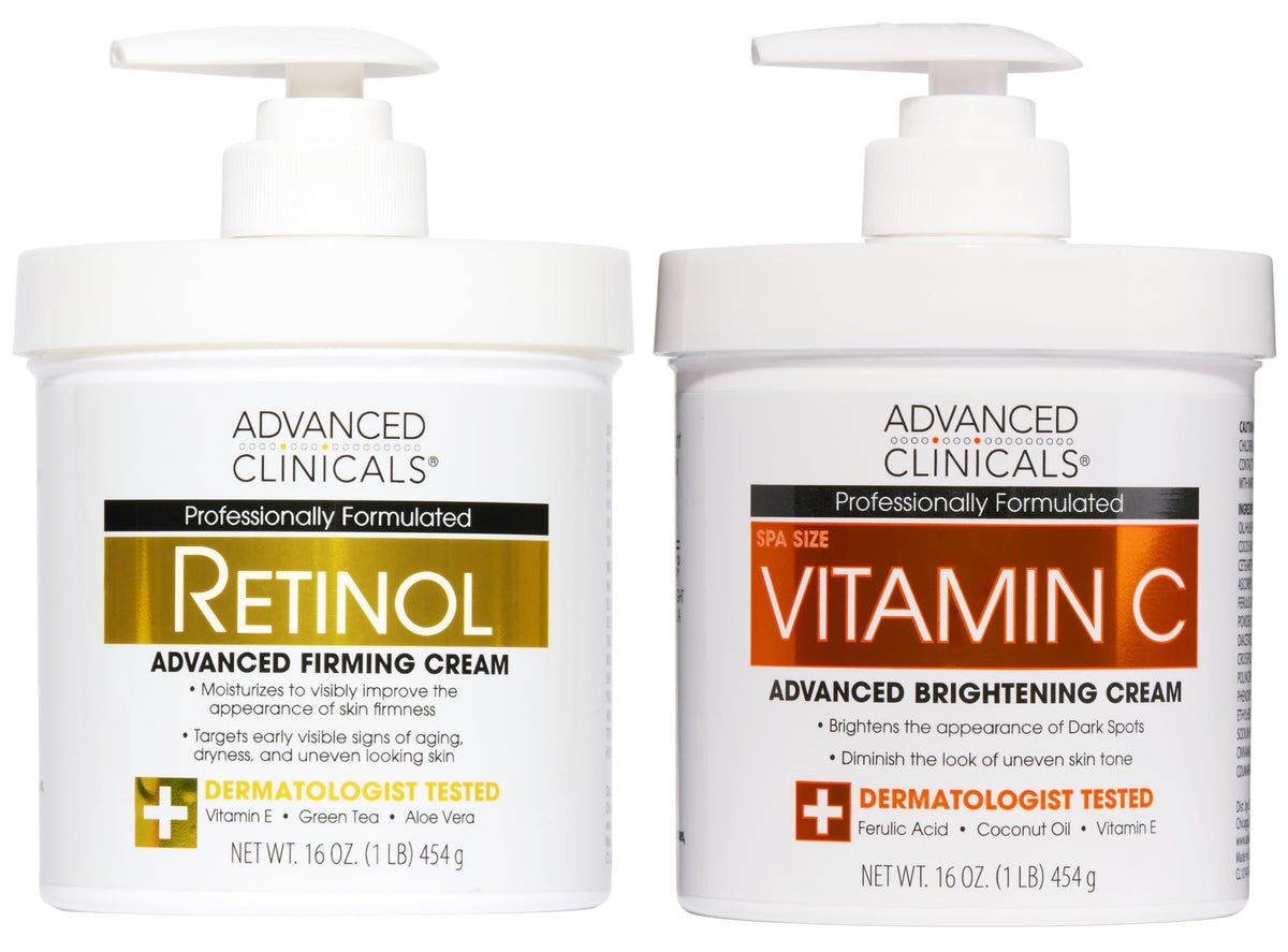 Advanced Clinicals Hyaluronic Acid Moisturizer Body Cream W/Vitamin E | Hydrating Cream & Body Lotion For Women & Men To Help Improve Look of Wrinkles, Dry Skin, Crepey Looking Skin, 16 Ounce