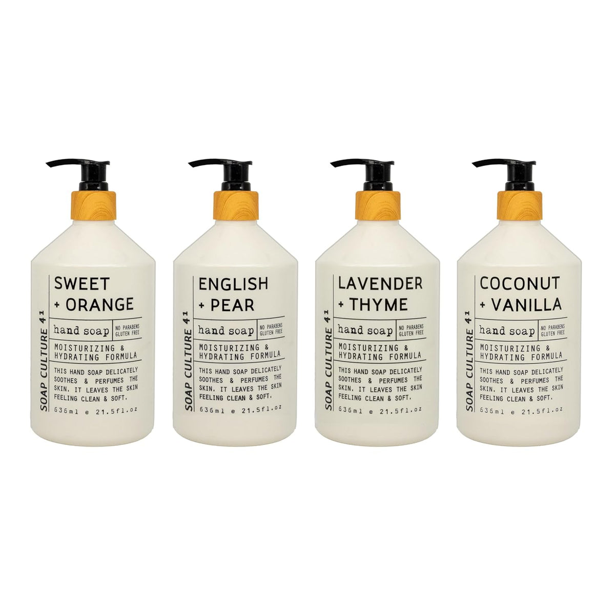 Home & Body Company Soap Culture 41 Hand Soap Collection 21.5 fl oz x 4