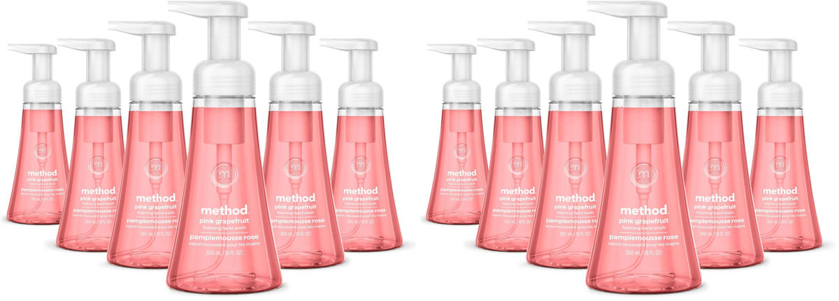 method Foaming Hand Wash, Pink Grapefruit, 10 fl oz, 6 pack