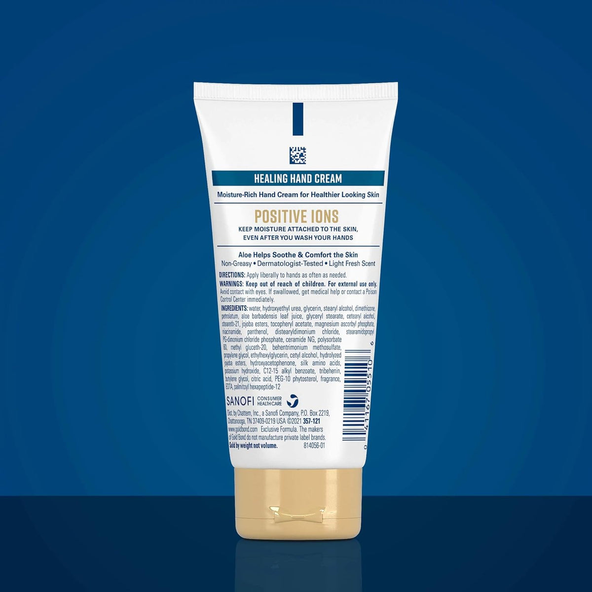 Gold Bond Healing Hand Cream for Women & Men, 3 Oz, With Aloe, Pack of 6
