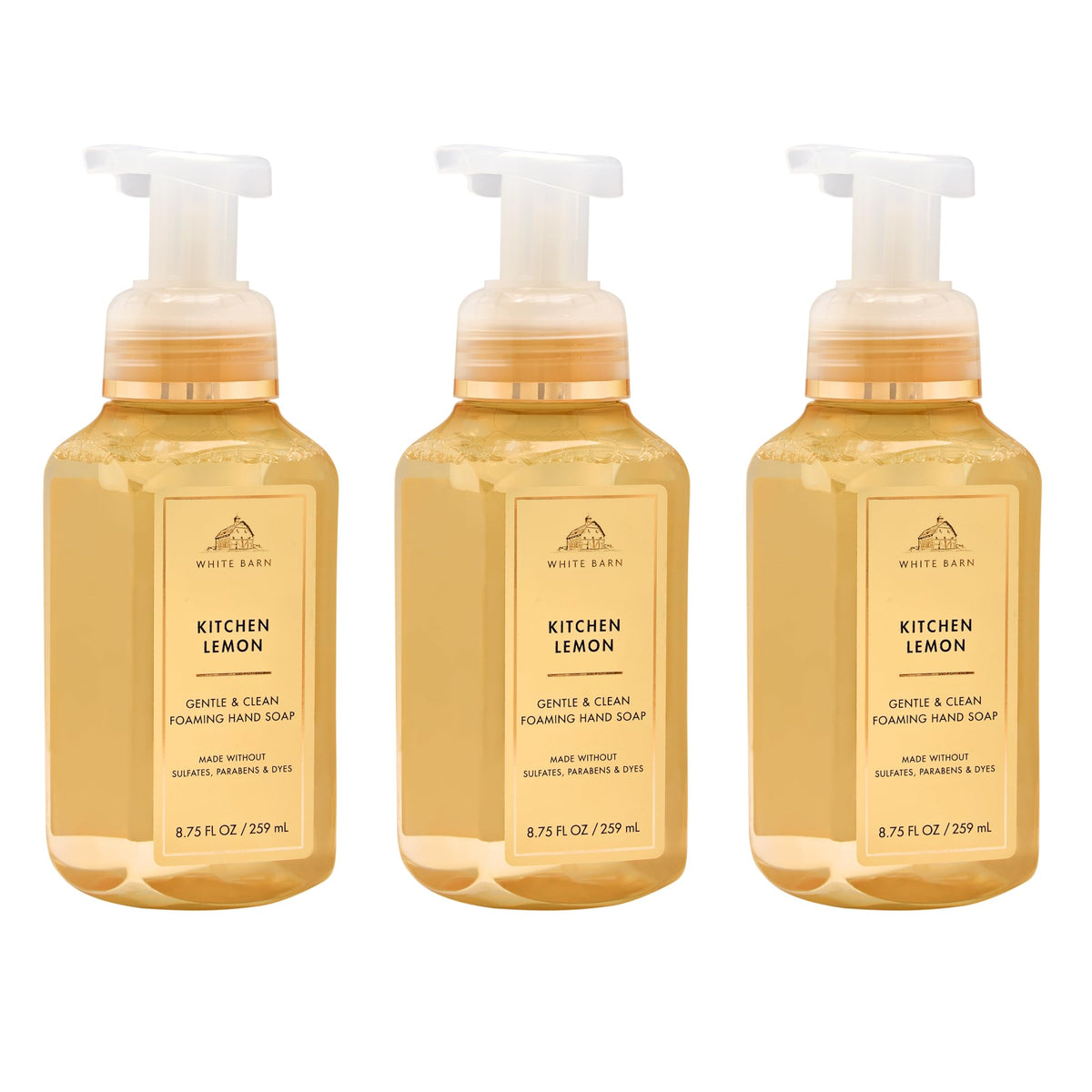 Bath & Body Works Foaming Hand Soap, Mahogany Teakwood, 3 Pack