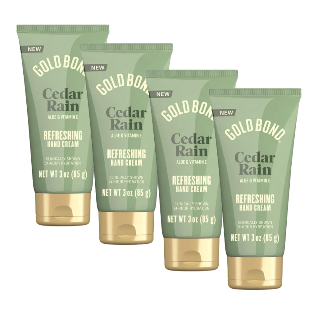 Gold Bond Scented Hand Cream Set, Everyday Hand Cream to Hydrate the Skin, Assorted Scents, 3 oz, 4 pk