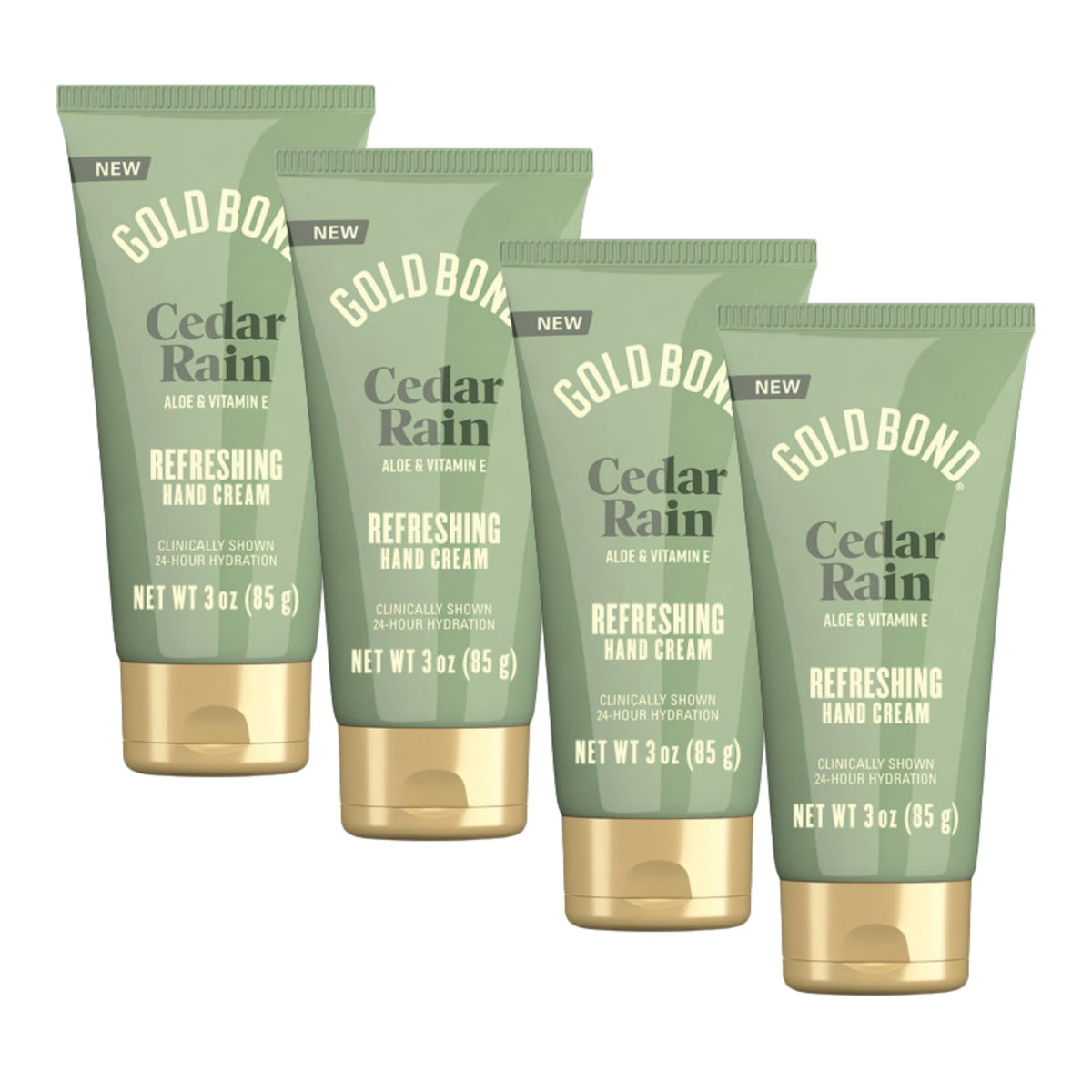 Gold Bond Scented Hand Cream Set, Everyday Hand Cream to Hydrate the Skin, Assorted Scents, 3 oz, 4 pk