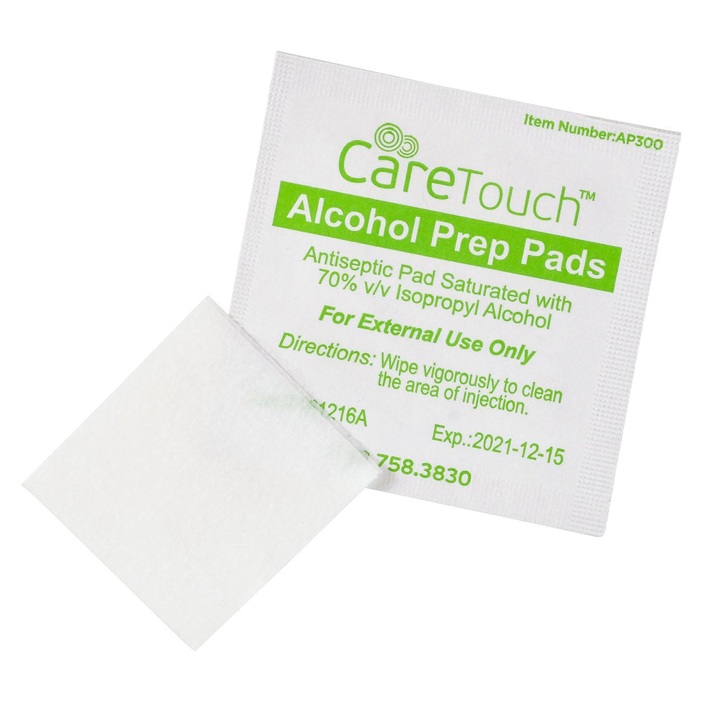Care Touch Sterile Alcohol Prep Pads, Medium 2-Ply - 400 Alcohol Wipes (CTAP400-VC)