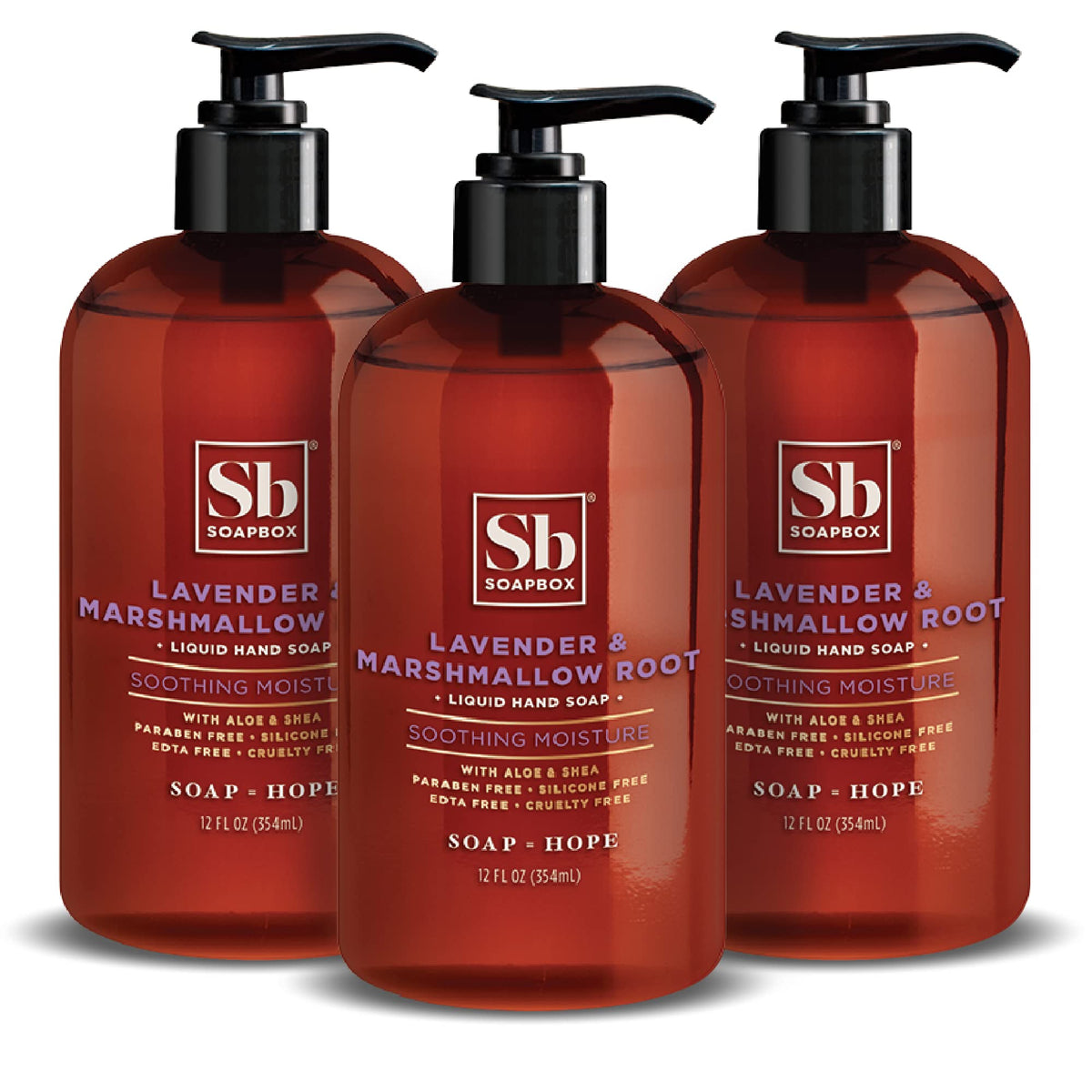 Soapbox Coconut Milk & Sandalwood Liquid Hand Soap - Hand Wash - 3 Pack