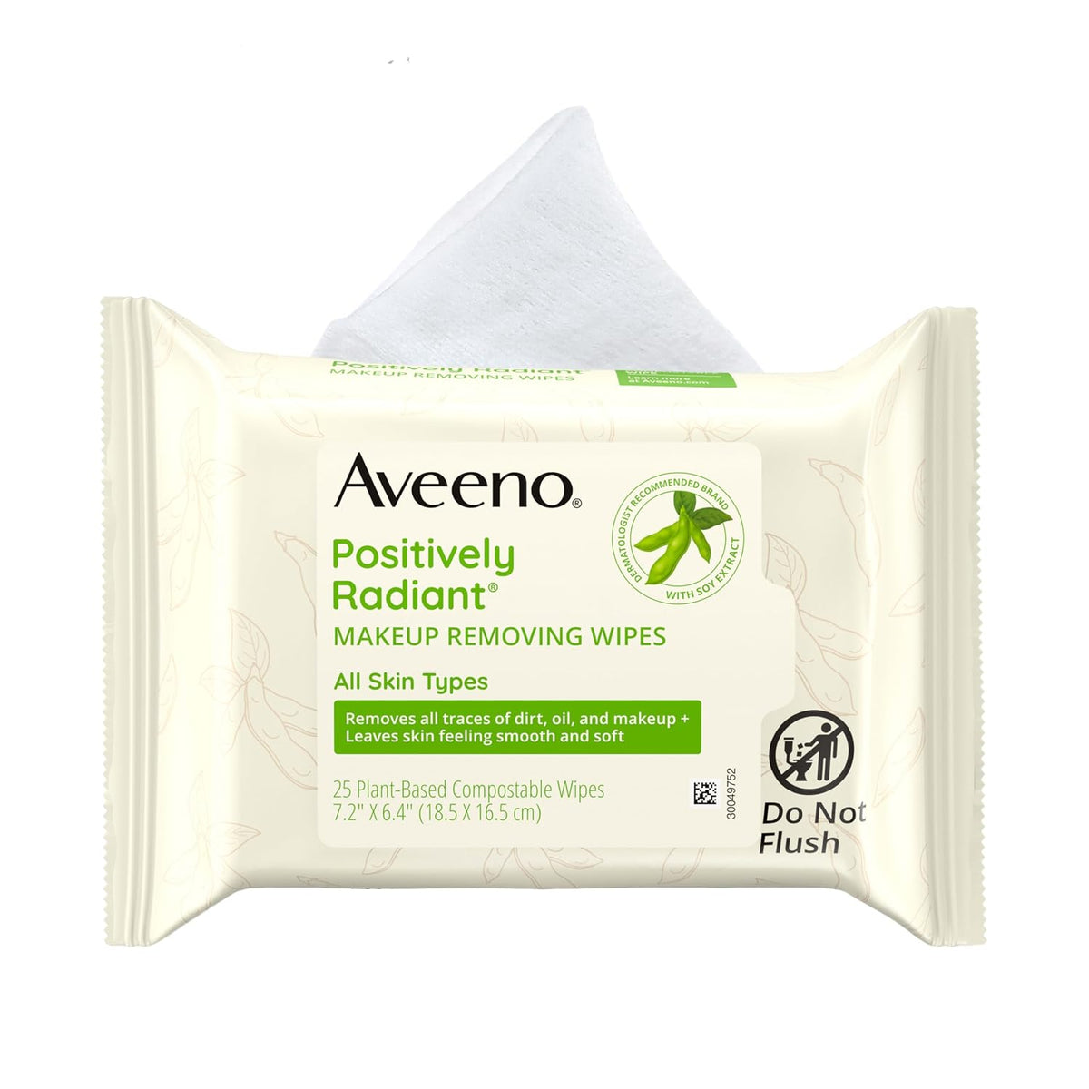 Aveeno Calm + Restore Unscented Makeup Remover Wipes, Fragrance-Free, 25 Ct