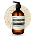 Aesop Reverence Aromatique Exfoliating Hand Wash | Exfoliating Hand Soap with Finely Milled Pumice | Gentle Cleanser & Skin-Smoothing Formula with Vetiver, Petitgrain & Bergamot | 500mL / 16.9 oz