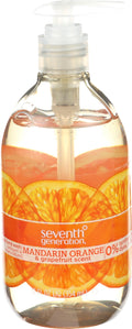 Seventh Generation Hand Soap, Mandarin Orange & Grapefruit, 12 oz, 8 Pack