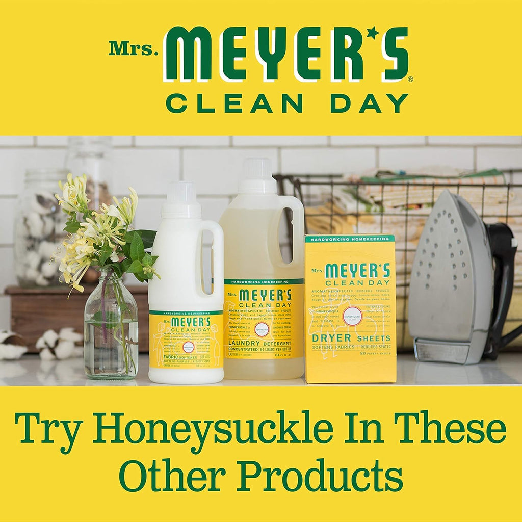 MRS. MEYER'S CLEAN DAY Liquid Hand Soap, Honeysuckle, 12.5 fl oz, 6 Pack