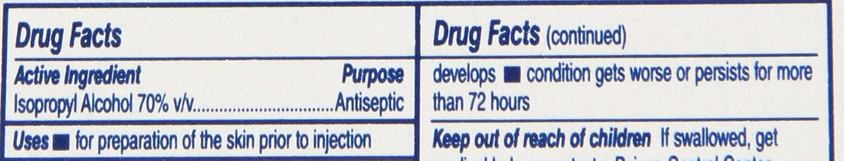 Medline Isopropyl Alcohol Pads, Sterile, Medium, Box of 200