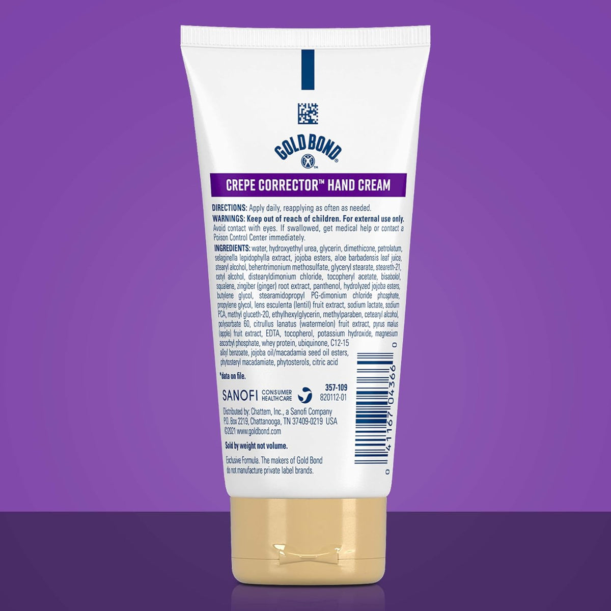 Gold Bond Age Renew Crepe Corrector Hand Cream, Crepey Skin Cream, 3 oz