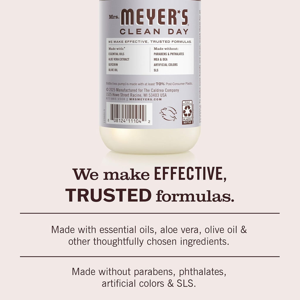 MRS. MEYER'S CLEAN DAY Liquid Hand Soap, Lavender, 12.5 fl oz, 3 Pack