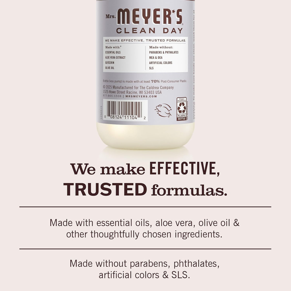 MRS. MEYER'S CLEAN DAY Liquid Hand Soap, Lavender, 12.5 fl oz, 3 Pack