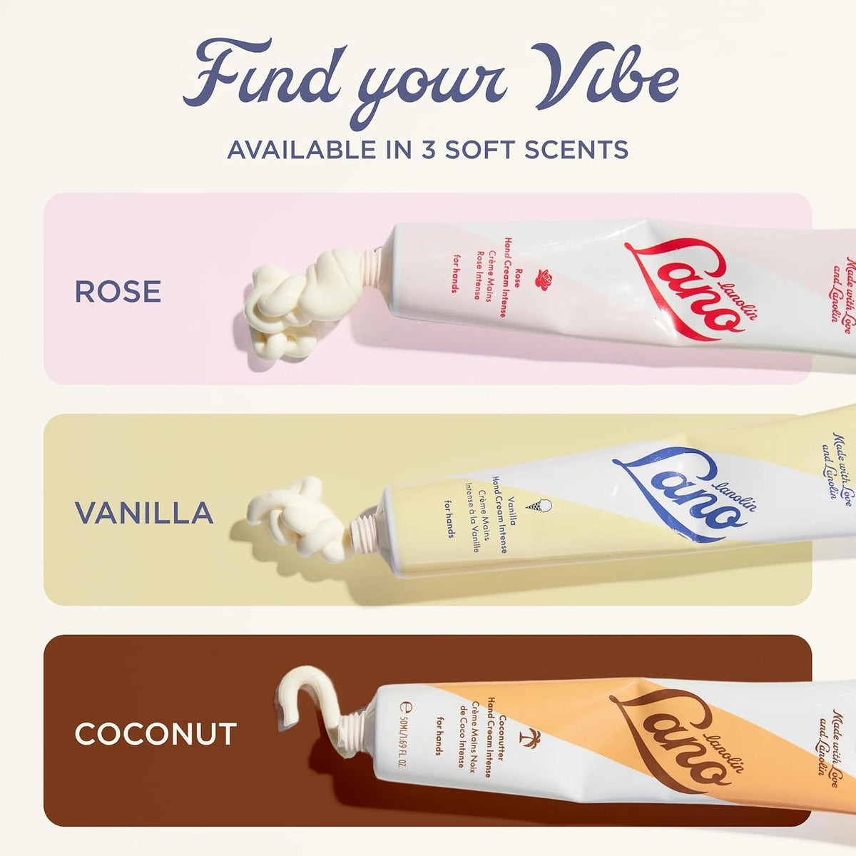 Lanolips Hand Cream - Lanolin Lotion with Coconut Oil, Shea Butter & Vitamin E - Cuticle & Hand Cream for Dry Cracked Hands - Cruelty-Free, Dermatologist Tested - Coconutter (50ml / 1.69 fl oz)