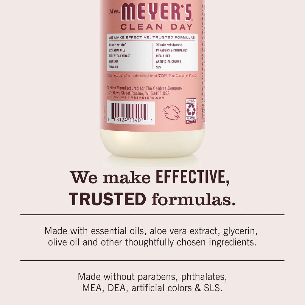 MRS. MEYER'S CLEAN DAY Liquid Hand Soap Rose (12.5 Fl Oz (Pack of 3))