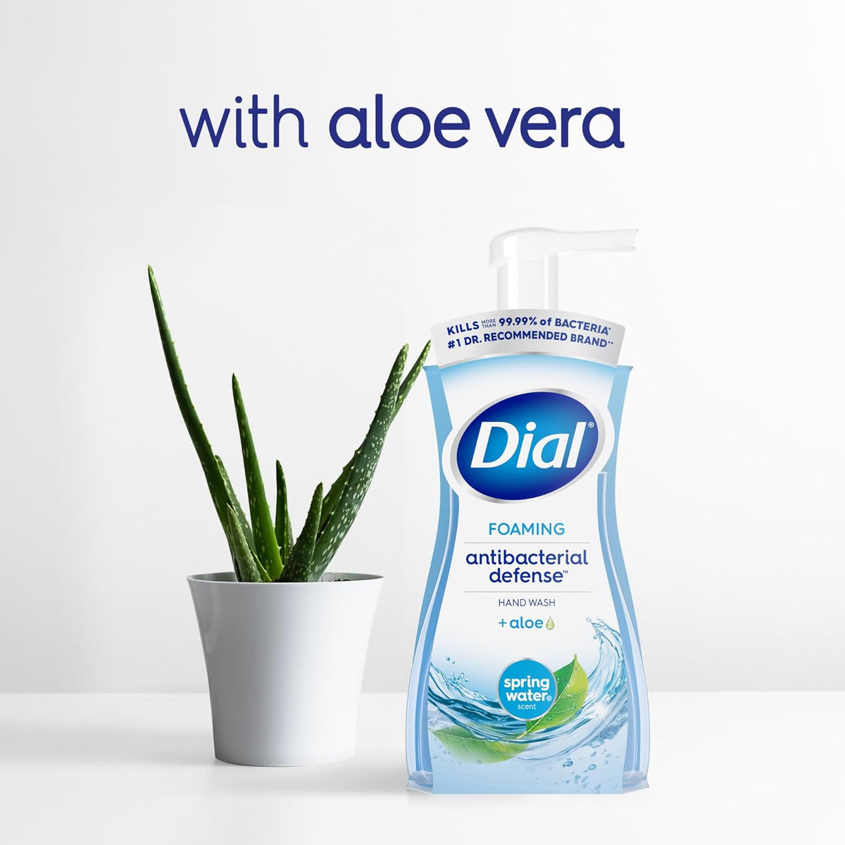 Dial Antibacterial Foaming Hand Soap, Spring Water Scent, 7.5 Fl Oz, 6-Pack