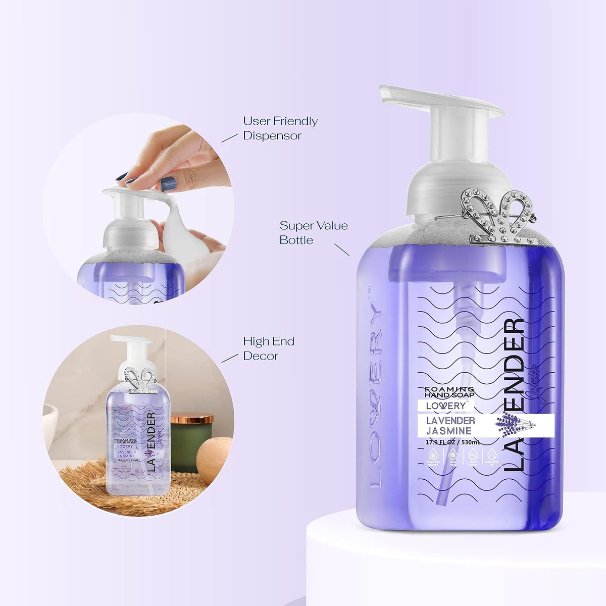Foaming Hand Soap 10 Pack, Moisturizing W Aloe Vera & Essential Oils - Alcohol-Free Citrus Blend, Lemon, Orange, Lime, Grapefruit, Black Cherry Fragrances & More Hand Wash for Kitchen and Bathroom