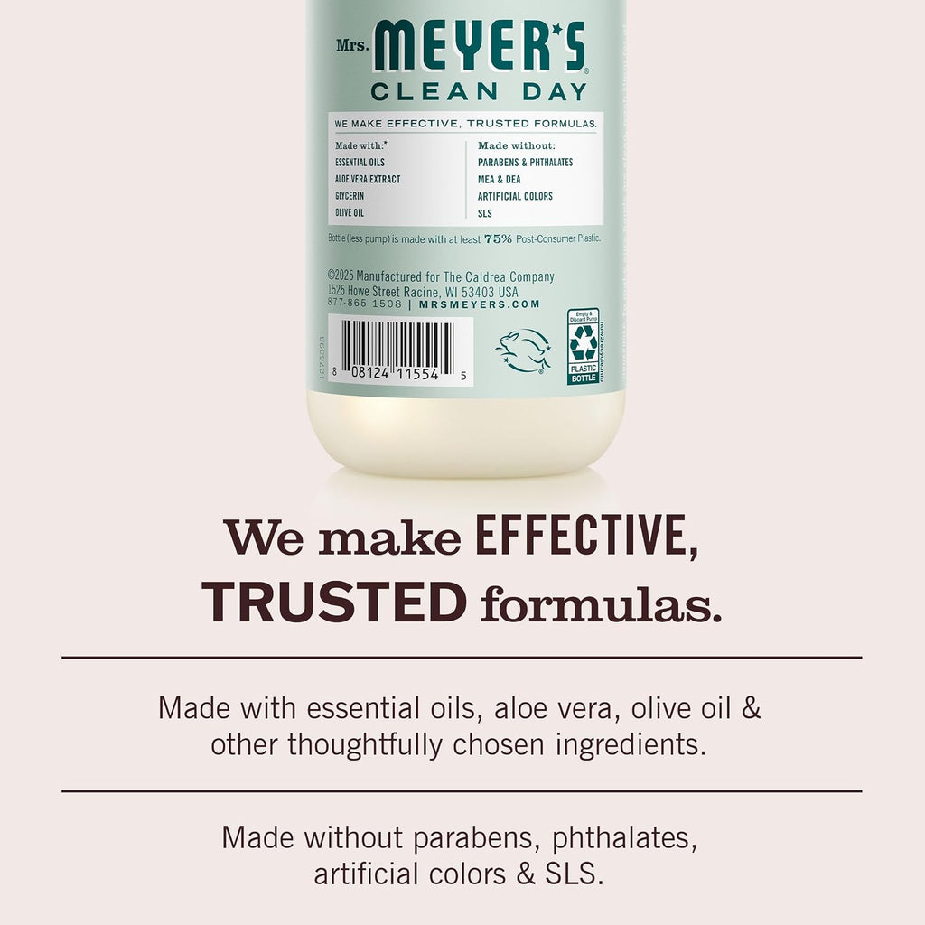 MRS. MEYER'S CLEAN DAY Liquid Hand Soap, Birchwood, 12.5 fl oz, 3 Pack