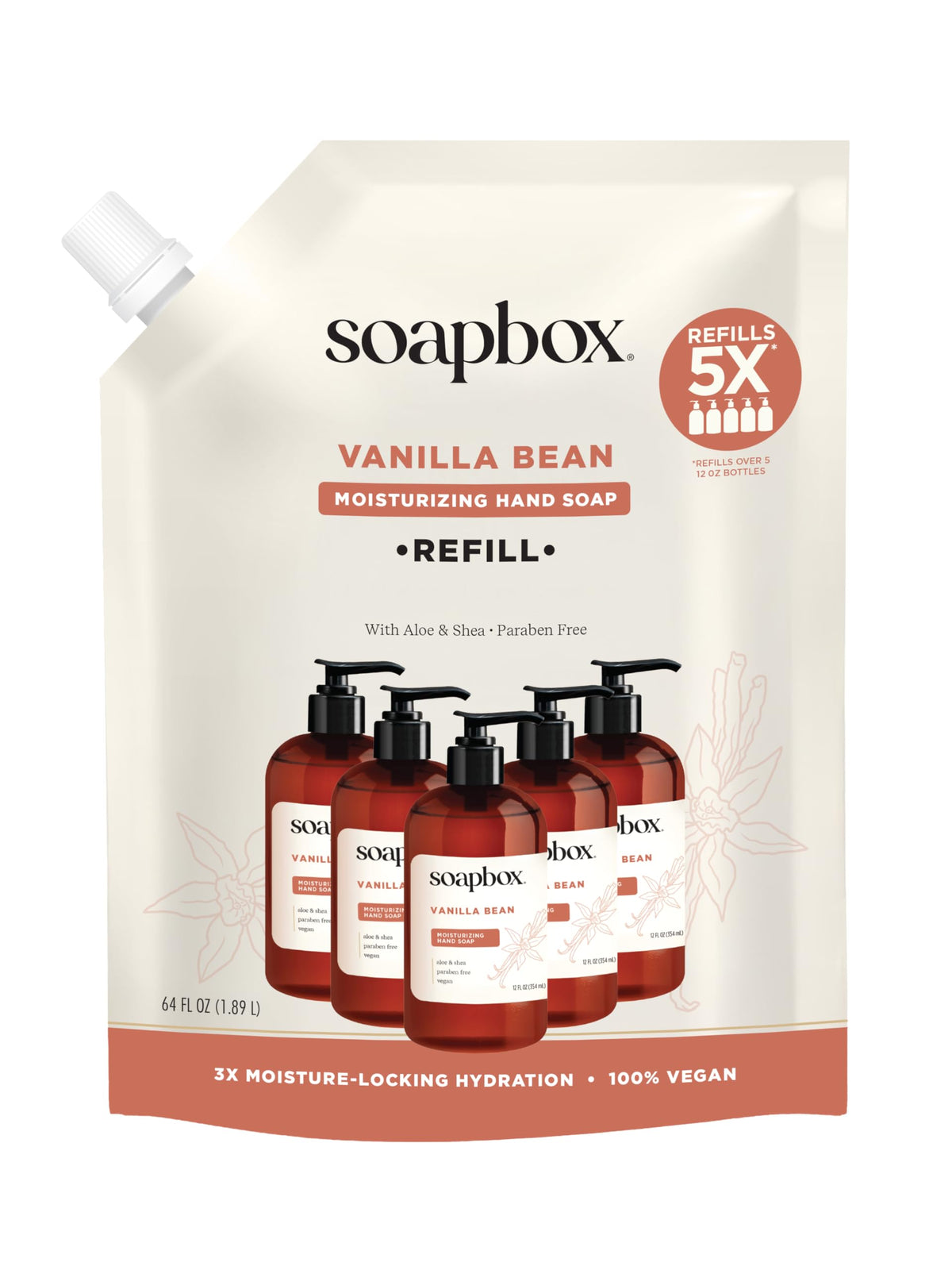 Soapbox Coconut Milk & Sandalwood Liquid Hand Soap Refill - 64oz