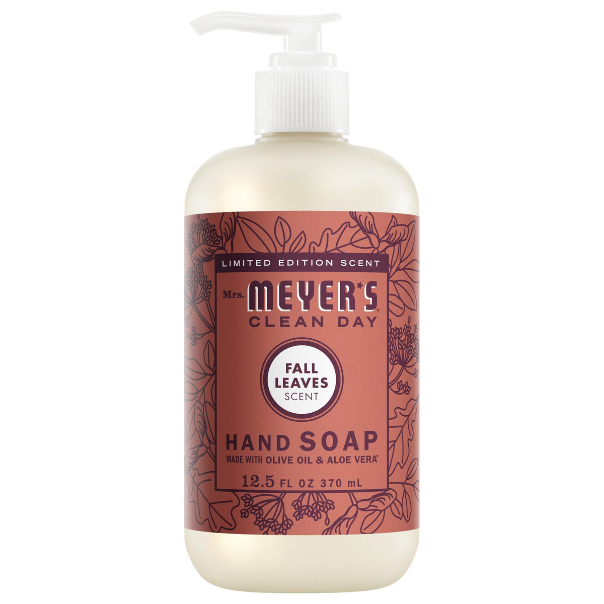 MRS. MEYER'S CLEAN DAY Hand Soap, Fall Leaves Scent, 12.5 Fl Oz Bottle