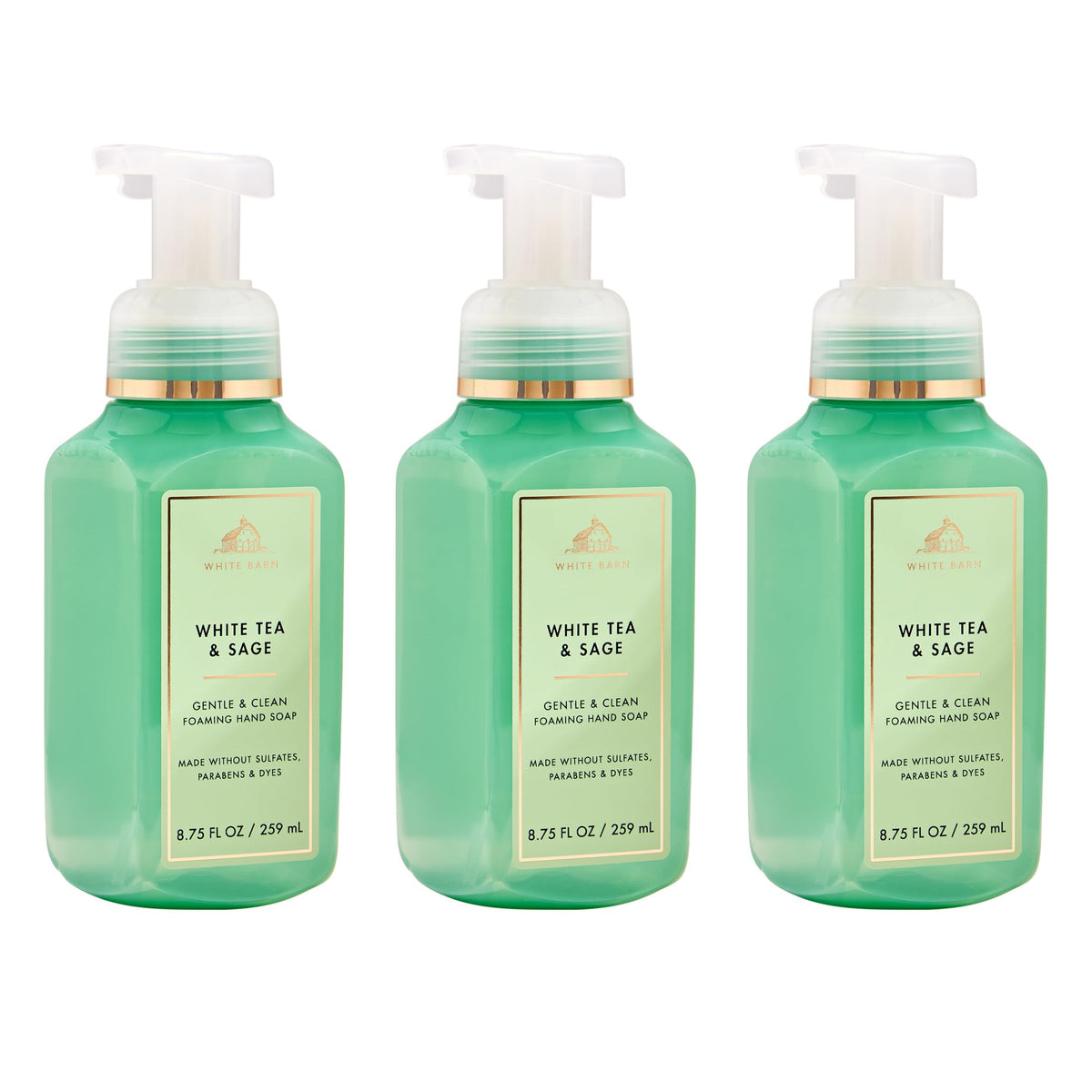 Bath & Body Works Foaming Hand Soap, Mahogany Teakwood, 3 Pack