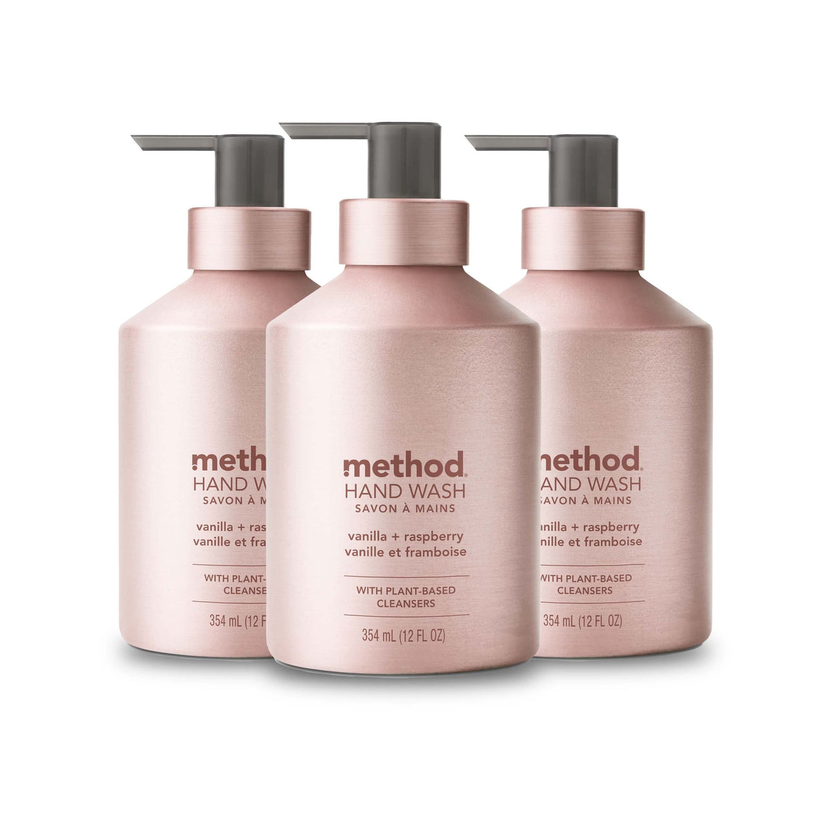 method Gel Hand Soap, Vetiver + Amber, 12 fl oz, 3 Pack