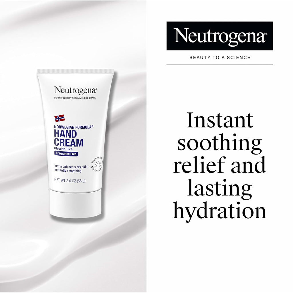 Neutrogena Norwegian Formula Hand Cream, Fragrance Free, 2 oz