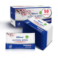 75% Alcohol Hand & Surface Wipes, 50 Count, Individually Wrapped