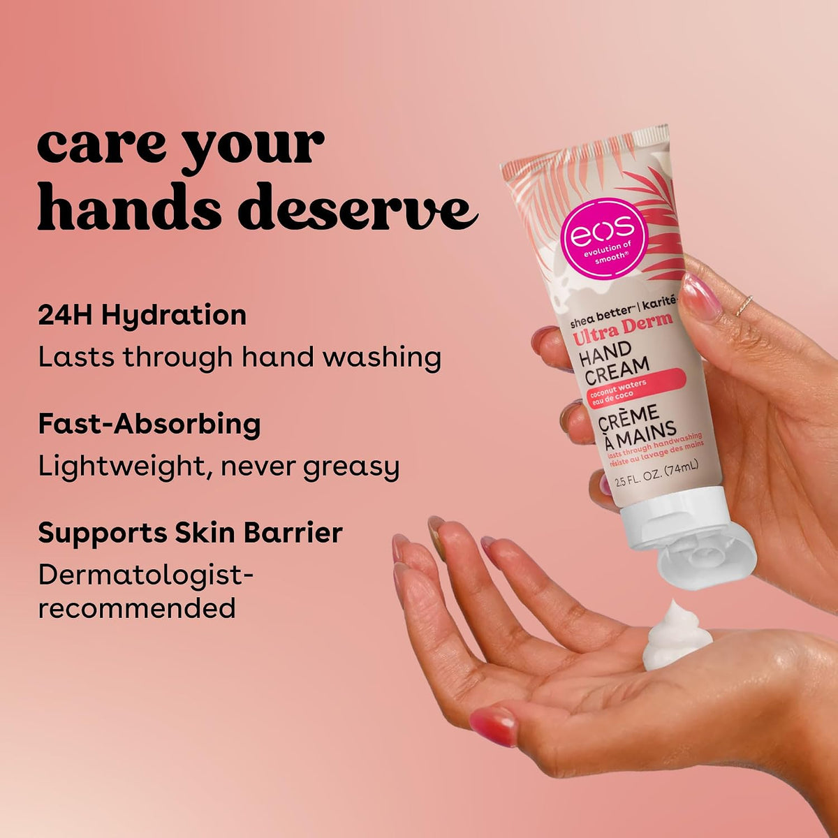 eos Shea Better Hand Cream- Coconut Waters, Hand Lotion & Skin Care, 2.5 oz
