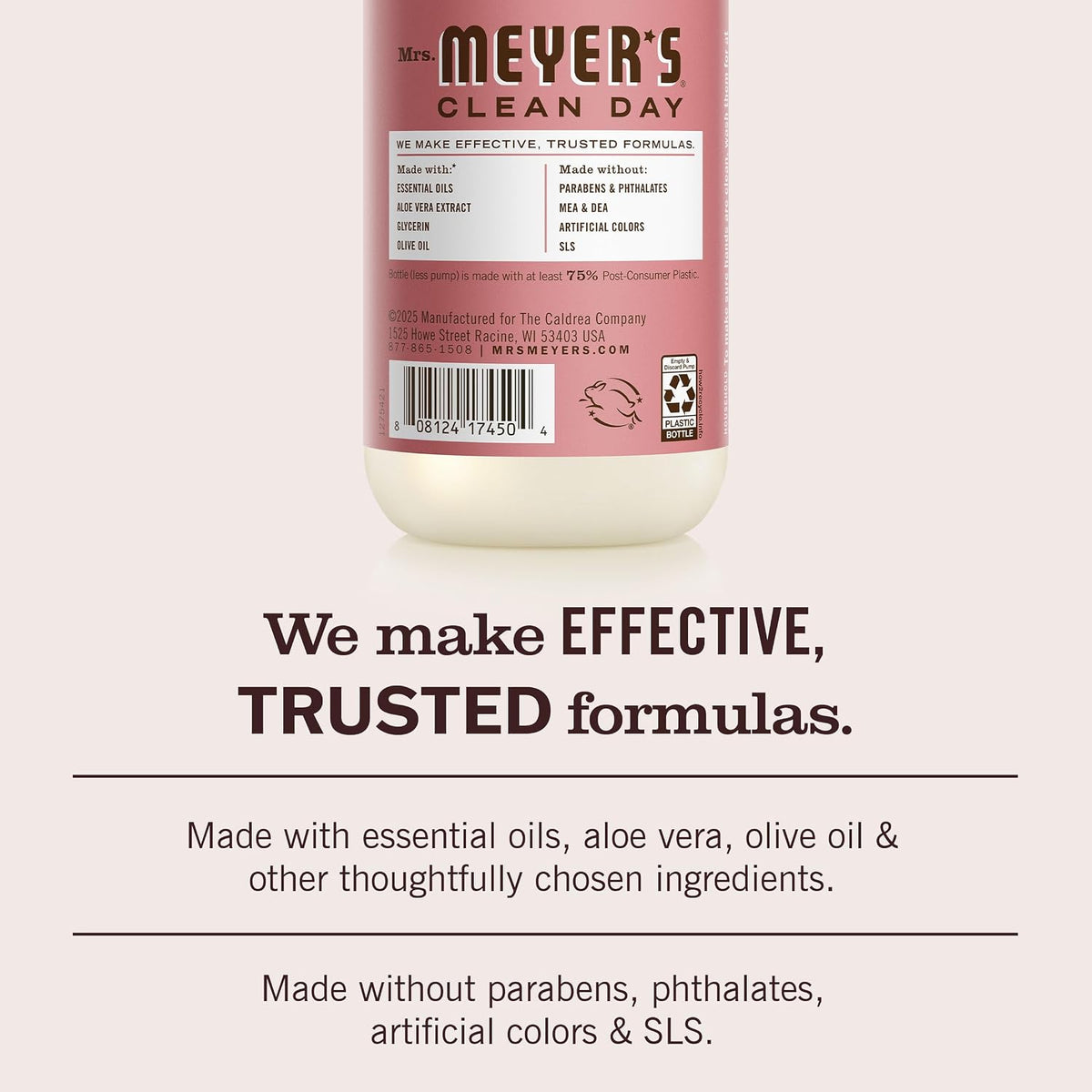 MRS. MEYER'S CLEAN DAY Liquid Hand Soap, Rosemary, 12.5 fl oz, 3 Pack