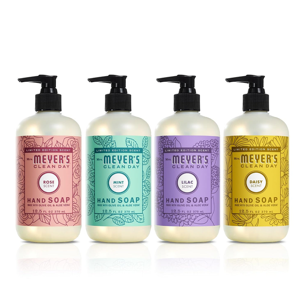 MRS. MEYER'S CLEAN DAY Spring Hand Soap Set, 12.5 fl oz, 4 Pack