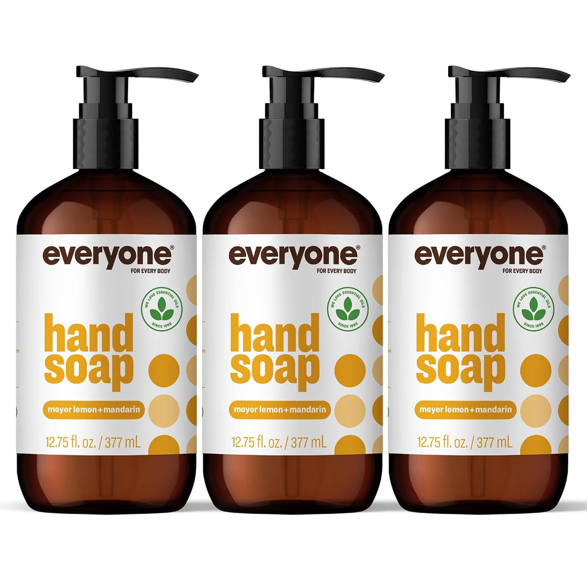 Everyone Liquid Hand Soap, Meyer Lemon & Mandarin, 12.75 oz 3-Pack