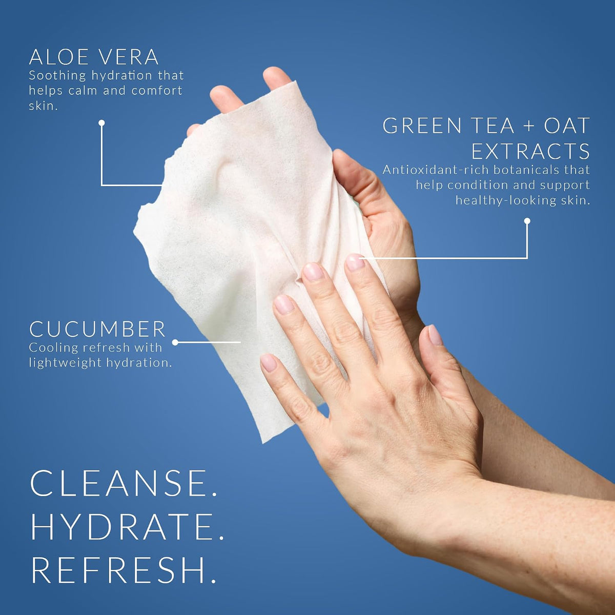 Noshinku Discovery Hand Sanitizer Wipes, 3-Pack (45 Towelettes) – Resealable Travel Wipes with Ethyl Alcohol, Aloe & Green Tea, Plant-Based Fiber, Essential Oil Scents, Cruelty-Free & No Dyes